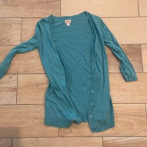 Mossimo Supply Teal Cardigan